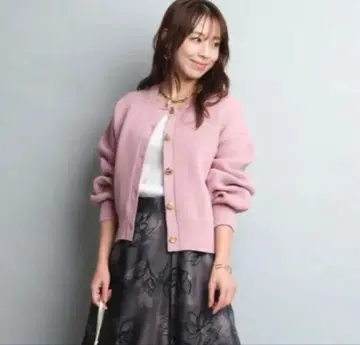 JUSGLITTY 멀티 버튼 가디건 핑크 2