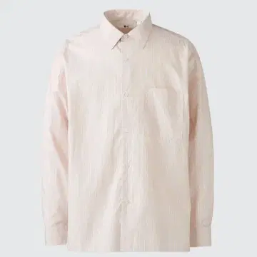 유니클로C 브로드 오버사이즈 셔츠/스트라이프 긴팔 셔츠 XS