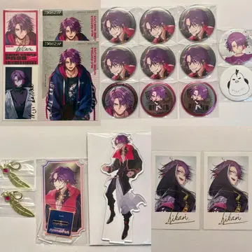 니지산지 와타라이 히바리 카드 캔뱃지 메탈 참 아크릴 스탠드