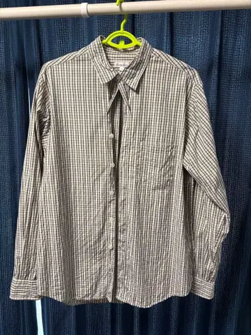 스티븐 앨런 체크 무늬 긴팔 셔츠 L 사이즈