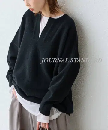 JOURNAL STANDARD MUSIC 카프탄 풀오버 블랙
