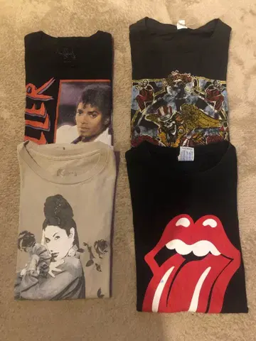 밴드 T셔츠 묶음 판매. 염가 판매