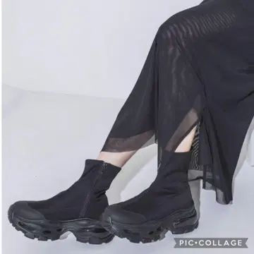 지나시스 클리어 솔 스니커즈 부츠 24cm