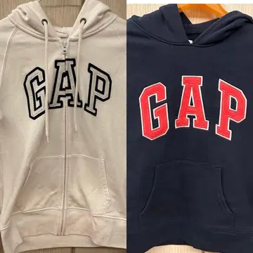 GAP 후드티 화이트 네이비 세트