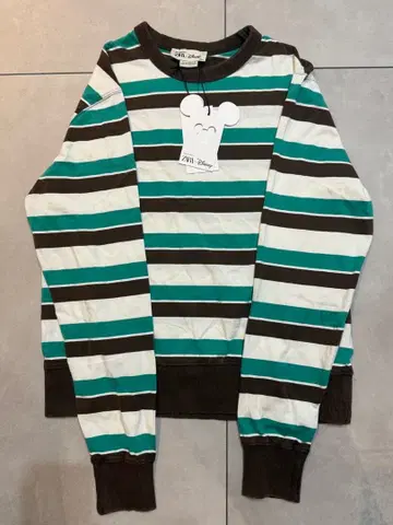 ZARA Disney 스트라이프 긴팔 T셔츠