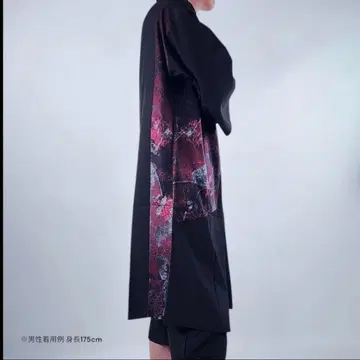 NieR [ 나비 그림자 x 구미호 ] 일본풍 패턴 롱 기장 겉옷