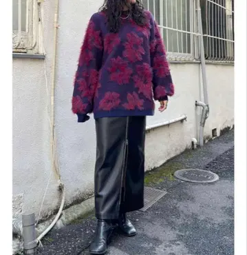 MURUA 플라워 패턴 니트