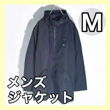 새상품 자켓 남성용 코트 무지 M 블랙 후드 부착 방풍 방한 아웃도어