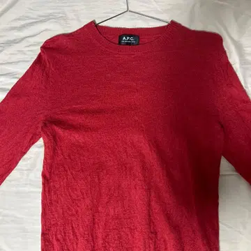 A.P.C. 크루넥 니트 M 레드