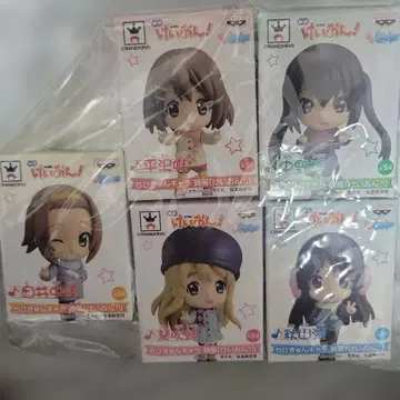 영화 케이온! 치비큥 캐릭터 피규어 5체 세트 제일복권 전종 컴프