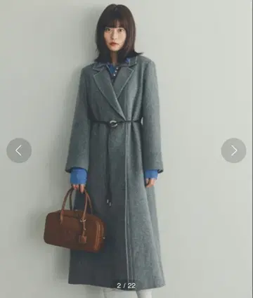 SNIDEL 벨티드 레이디 코트