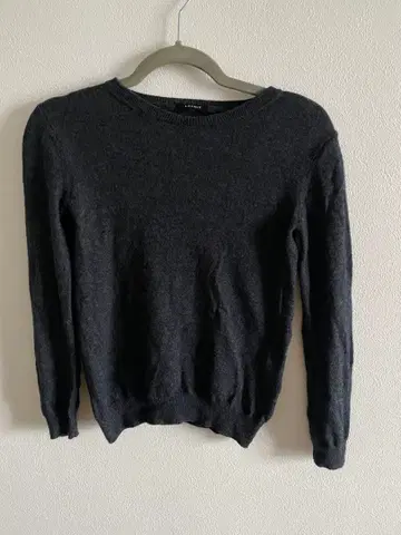 LOUNIE 루니 차콜 그레이 울 스웨터 니트