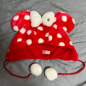 도쿄 디즈니 리조트 미니 마우스 팬캡 빨간색 도트 헤이세이 갸루