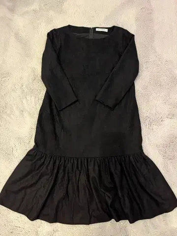 M-premierBLACK 무릎 기장 원피스 36