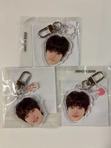 TREASURE 지훈 캡슐 토이 얼굴 아크릴 키링 세트 희로락