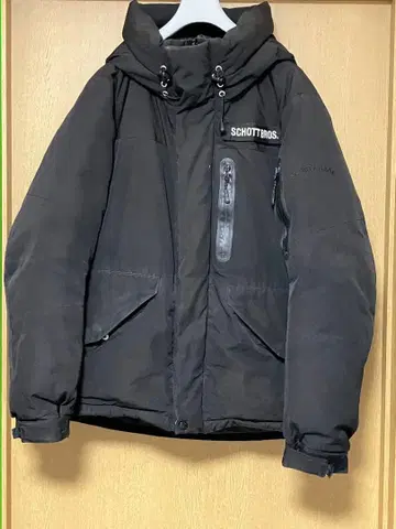 최고급 Schott 다운 자켓 남성용 M 블랙