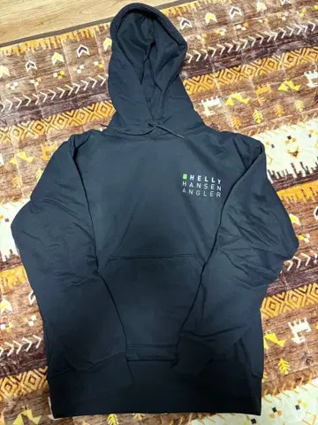 헬리 한센 앵글러 블랙 후드티 L