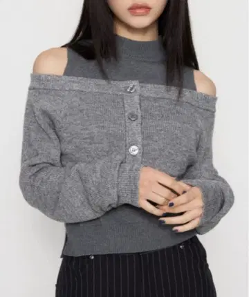 2PIECE 오프 숄더 니트 laguagem