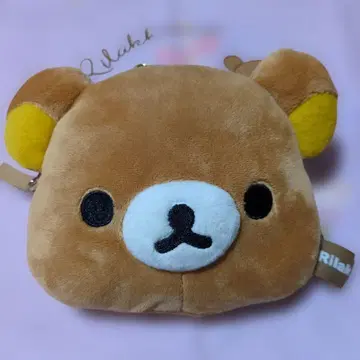 리락쿠마 낚시릴 부착형 패스 케이스 봉제 인형 키링