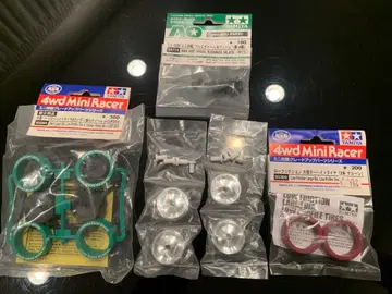 타미야 미니 사륜구동 알루미늄 휠, 로프릭션 타이어, 외