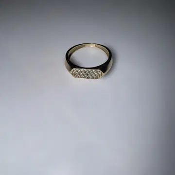 아발란치 골드 타원형 반지 다이아몬드풍