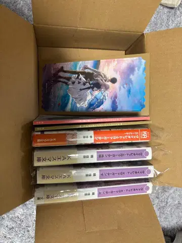 바이올렛 에버가든 전 4권 세트 오비 포함 단편 소설, 엽서 포함