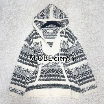 SLOBE IENA SLOBE citron. 자카드 니트 후디