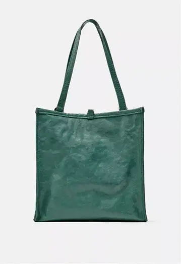ZARA 그린 가죽 토트백