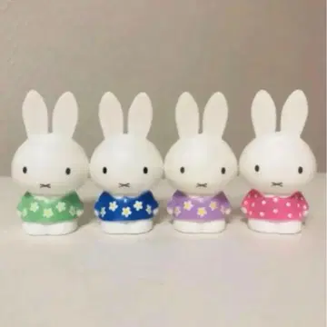 미피 소프트 마스코트 꽃무늬 도트 4색 세트