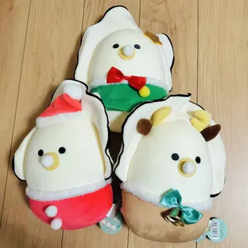 동그란 눈의 생굴 크리스마스 꼬옥 누르는 인형 빅 사이즈 전종 컴플리트