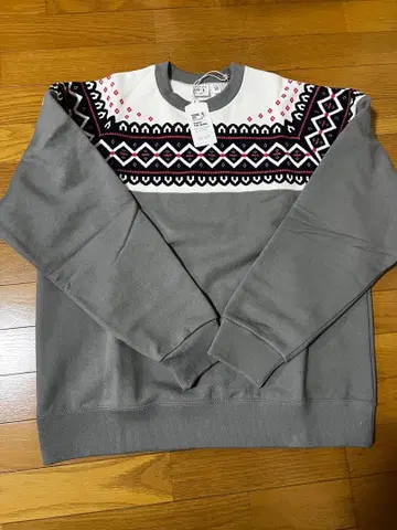 레어 TCB청바지 별주 SURE MFG 눈꽃 패턴 맨투맨 XXL 미사용품