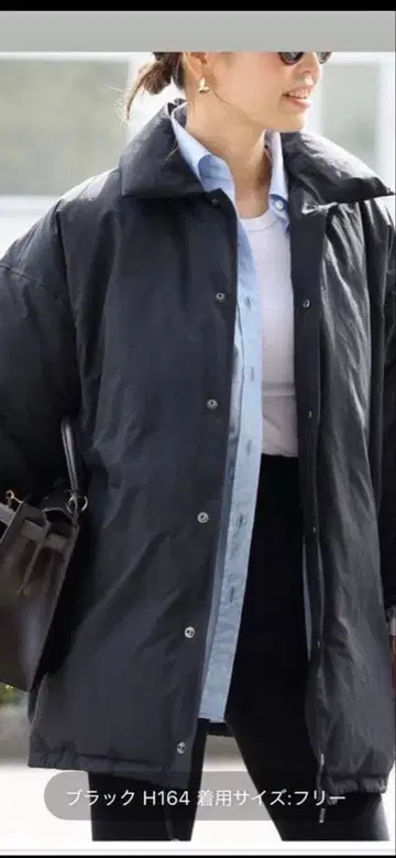 CALUX 블랙 다운 자켓