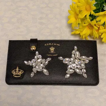 [ 거의 미사용 ] ADMJ 스텔라 슬림 지갑 블랙