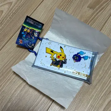 포켓몬 천문대 클리어 파우치 블루 피카츄 카라비너