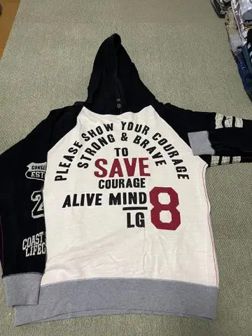 남성용 후드티 L 사이즈 로고 후드티