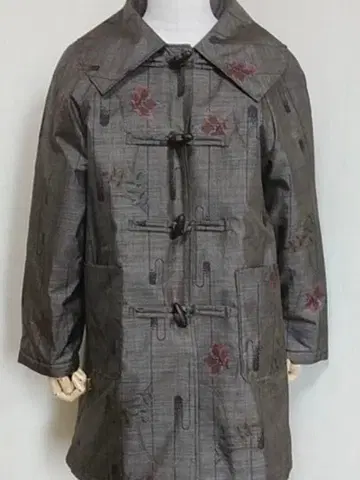 오시마 명주 리메이크 코트 (더플 스타일)