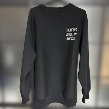 THUMPERS 맨투맨 블랙 L