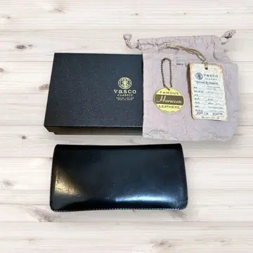 VASCO 쉘 코도반 장지갑 블랙