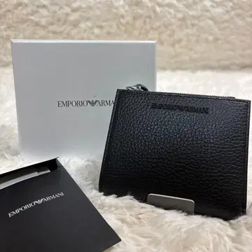 EMPORIO ARMANI 블랙 접이식 지갑