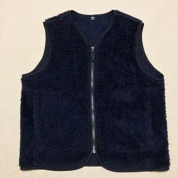 UNIQLO 네이비 플리스 집업 베스트