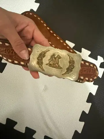 천연 가죽 앤티크 벨트