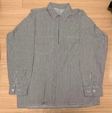 USA 벤 데이비스 하프 지퍼 워크 셔츠 히코리