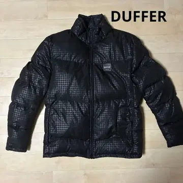 [빅사이즈] DUFFER 다운 자켓 블랙 하운드투스 체크 XL 사이즈