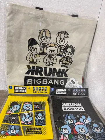 KRUNK BIGBANG 토트백 파우치 세트