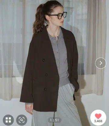 Mili affinity 오버사이즈 테일러드 자켓