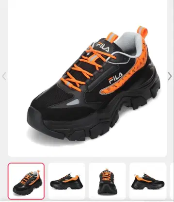 [ FILA x 유우리 콜라보 ] 24.5cm (블랙 x 오렌지)