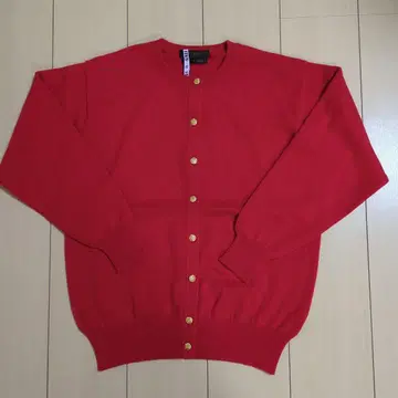 [ 새상품급 ] 캐시미어 100% 빨간색 가디건 M