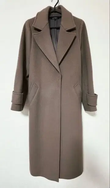 LAUTREAMONT/울 롱 코트/38/모카/무지