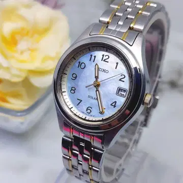 세이코 솔라 손목시계 쉘 여성용