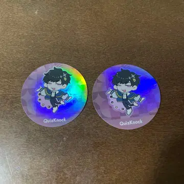 QuizKnock 홀로그램 씰 2장 세트 동언